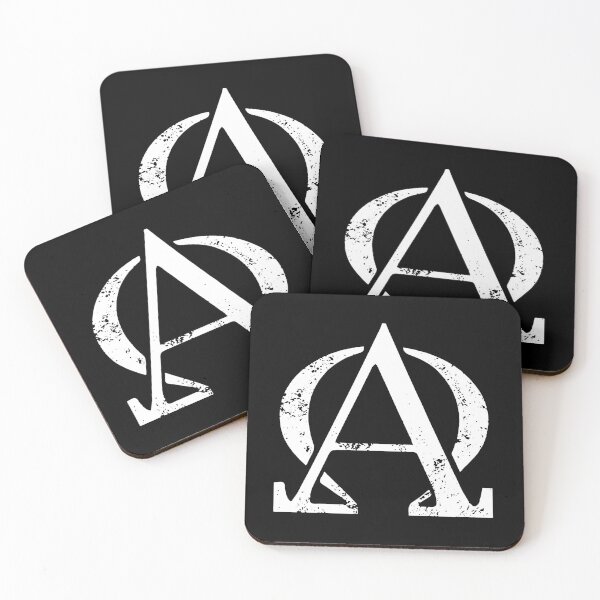 Item preview, Omega Symbol Letter A Distressed Minimalist Monogram Art designed and sold by papahholiday.