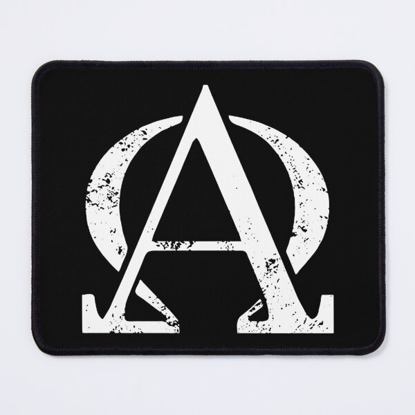 Item preview, Omega Symbol Letter A Distressed Minimalist Monogram Art designed and sold by papahholiday.