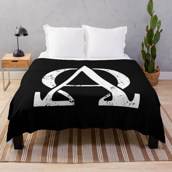 Item preview, Omega Symbol Letter A Distressed Minimalist Monogram Art designed and sold by papahholiday.