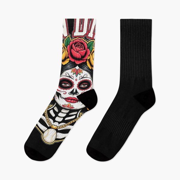 Item preview, San Diego Sugar Skull Flower City Baseball  designed and sold by RuperDelois.