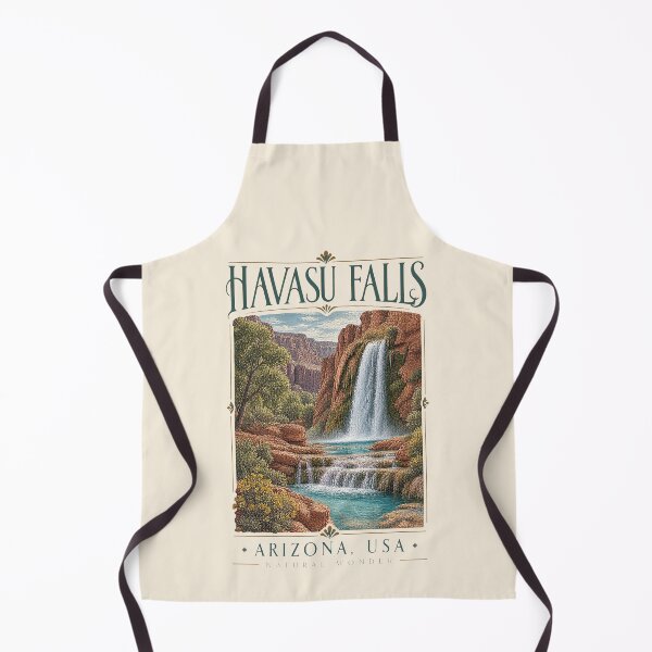 Item preview, Havasu Falls, Arizona, USA [Vintage Illustration] designed and sold by elektronen.