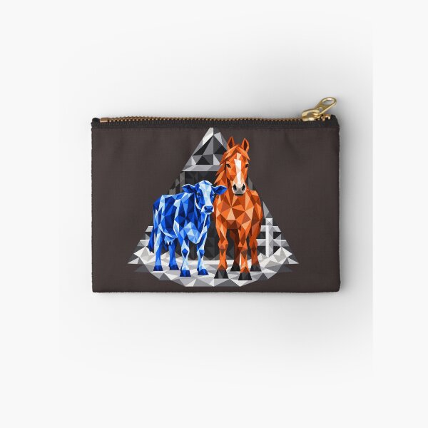 Item preview, Geometric crystal cow and horse designed and sold by danart7.