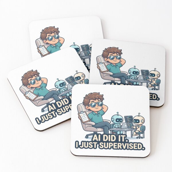 Item preview, AI Did It I Just Supervised Funny AI Work Sticker designed and sold by sawanrmodi.