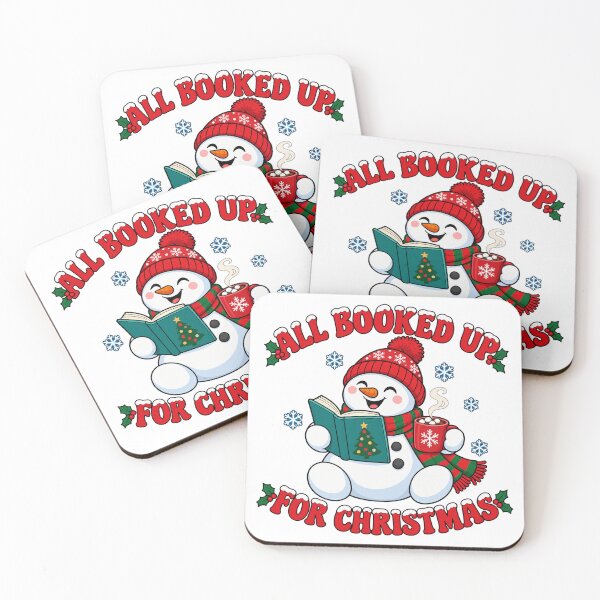 Item preview, All Booked Up for Christmas Reading Snowman designed and sold by skyartdesign.