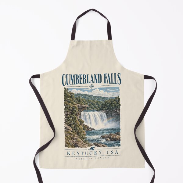 Item preview, Cumberland Falls, Kentucky, USA [Vintage Illustration] designed and sold by elektronen.