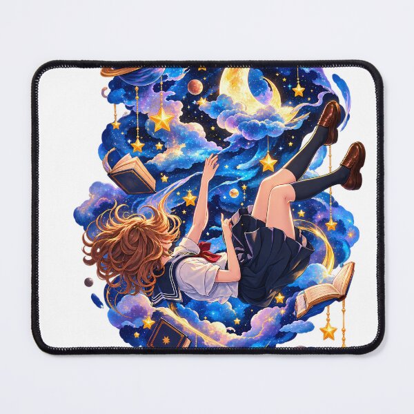 Item preview, Cosmic Dreamer Anime Girl – Starry Night Fantasy designed and sold by HoMya.