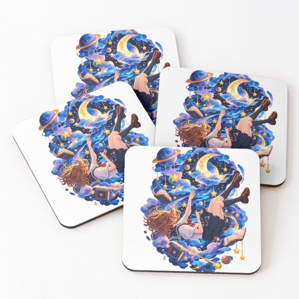 Item preview, Cosmic Dreamer Anime Girl – Starry Night Fantasy designed and sold by HoMya.