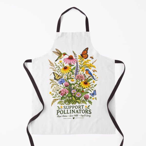 Item preview, Vintage Native Wildflower Support Pollinators Design designed and sold by DivineHaven.
