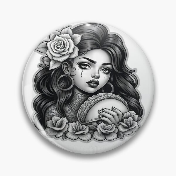 Artikelvorschau, Tacos Before Vatos Sad Chola Latina Chicana Floral Tank Top entworfen und verkauft von BeZTo.