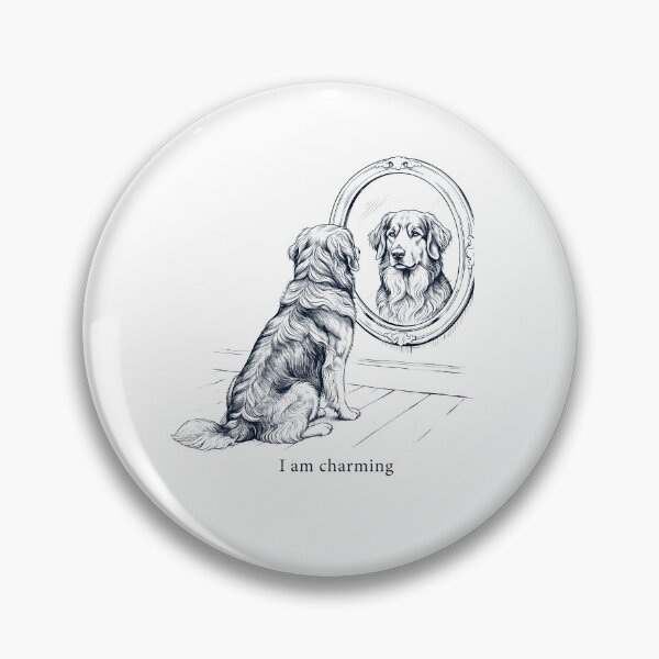 Item preview, Hovawart I Am Charming Mirror Meme Dog Lover designed and sold by dian-rody-crest.