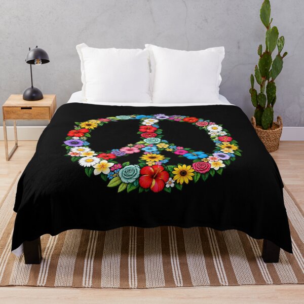 Item preview, Love and Peace Flower Sign Hippie Lover Beautiful designed and sold by RuperDelois.