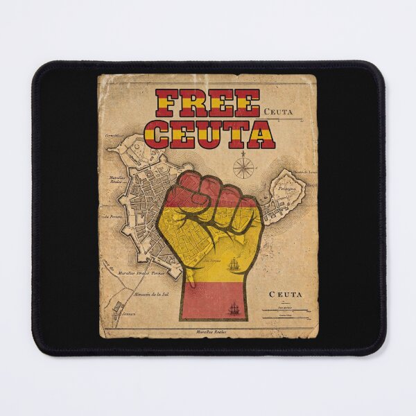 Item preview, Free Ceuta Spanish Flag Fist Vintage Map designed and sold by Flirt-Teez.