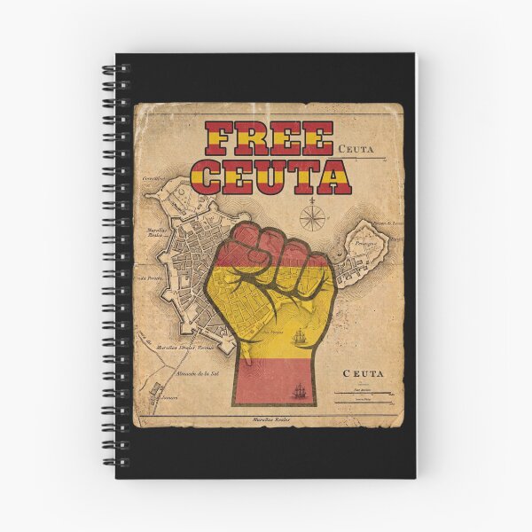 Item preview, Free Ceuta Spanish Flag Fist Vintage Map designed and sold by Flirt-Teez.