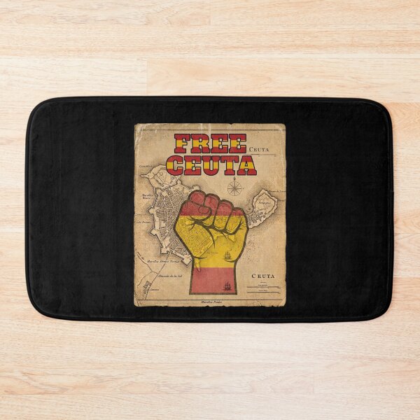Item preview, Free Ceuta Spanish Flag Fist Vintage Map designed and sold by Flirt-Teez.