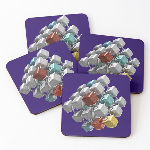 Item preview, cubicle collision C diffused design colorful geometric abstract design  designed and sold by SmashingDeals.