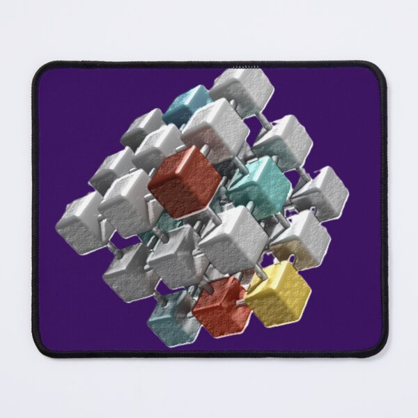 Item preview, cubicle collision C diffused design colorful geometric abstract design designed and sold by SmashingDeals.