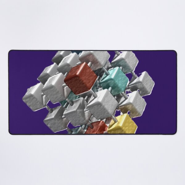 Item preview, cubicle collision C diffused design colorful geometric abstract design designed and sold by SmashingDeals.
