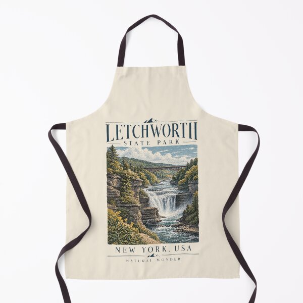Item preview, Letchworth State Park, New York, USA [Vintage Illustration] designed and sold by elektronen.
