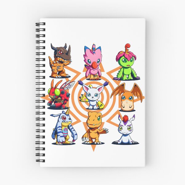 Item preview, full colour 2d render anime colour Classic Rookie Digital Monsters all Squad Grid Art cute illustration  designed and sold by sabartgunpla.