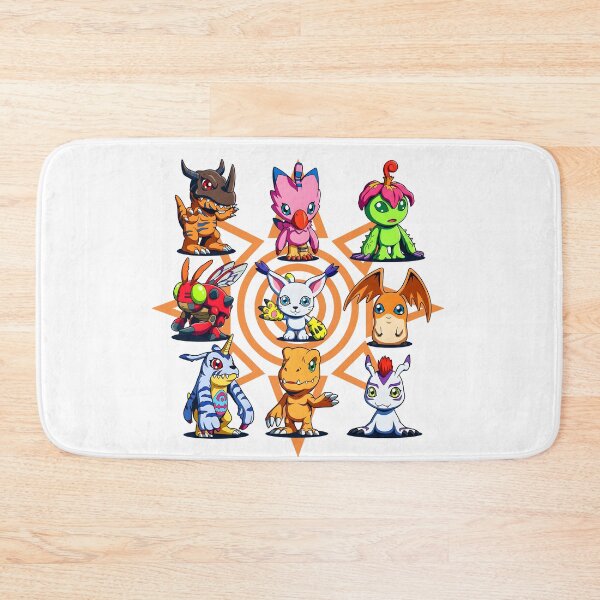 Item preview, full colour 2d render anime colour Classic Rookie Digital Monsters all Squad Grid Art cute illustration  designed and sold by sabartgunpla.