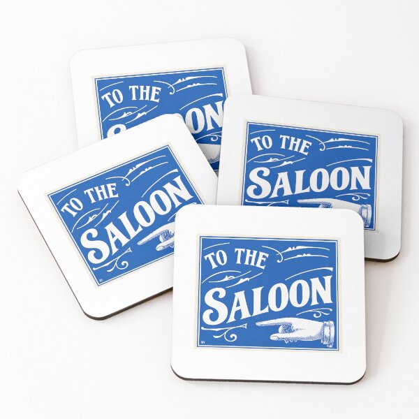 Item preview, "To The Saloon" Vintage Advertising Sign designed and sold by smallbatchstudio.