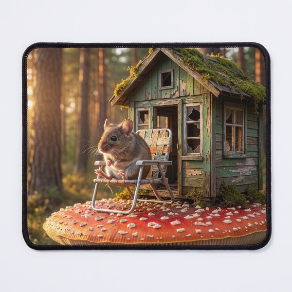 Item preview, Wee Bit Mousie Sits by His Wee Bit Housie designed and sold by Tridentulus.