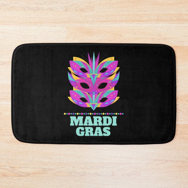 Item preview, Colorful Mardi Gras Celebration Mask and Beads Festival Design designed and sold by Nishant Turekar.