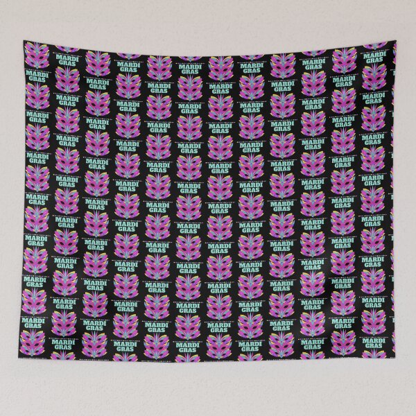 Item preview, Colorful Mardi Gras Celebration Mask and Beads Festival Design designed and sold by Nishant Turekar.