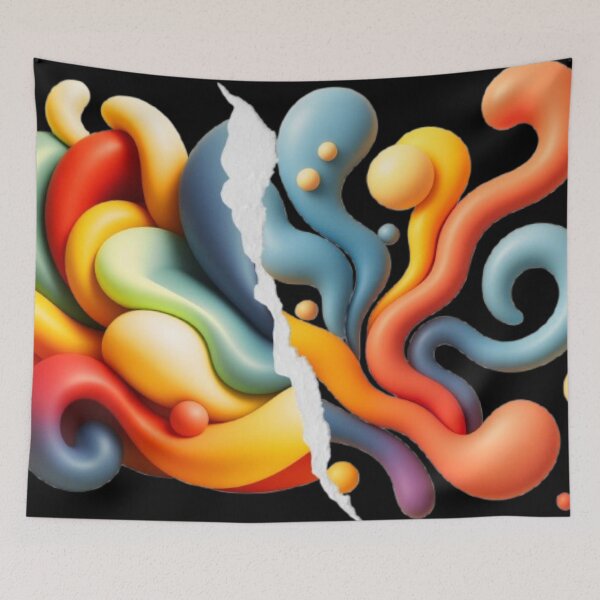 Item preview, Chromatic Energy | Colorful 3D Abstract Art designed and sold by Catfcreations.