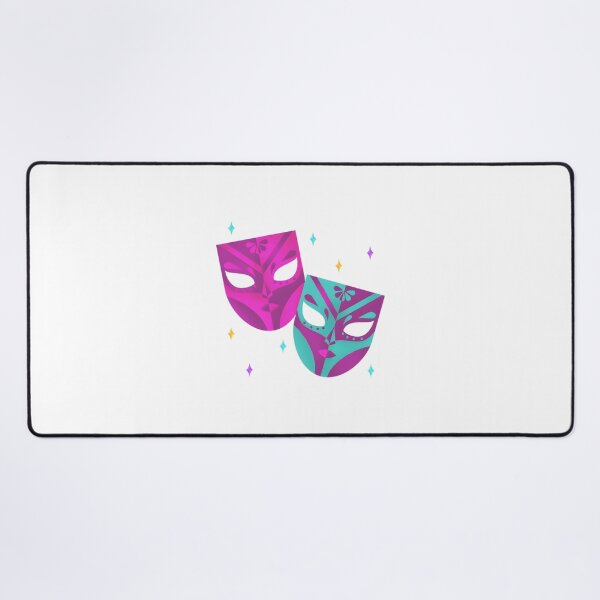 Item preview, Colorful Mardi Gras Festival Mask and Beads Celebration Design designed and sold by Nishant Turekar.