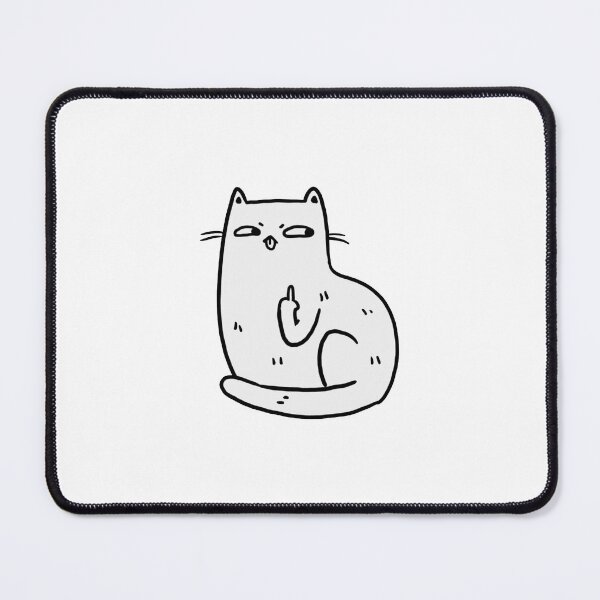 Item preview, Middle Finger Cat designed and sold by mamiewalton.