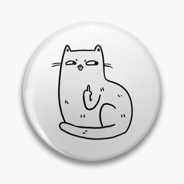 Item preview, Middle Finger Cat designed and sold by mamiewalton.