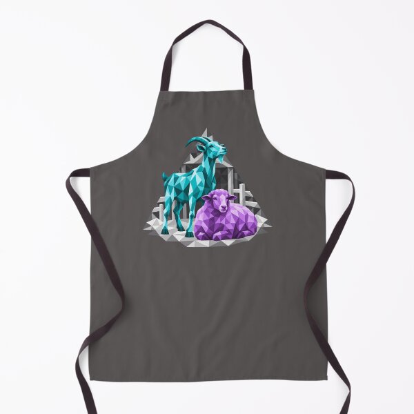 Item preview, Geometric turquoise goat and violet sheep designed and sold by danart7.