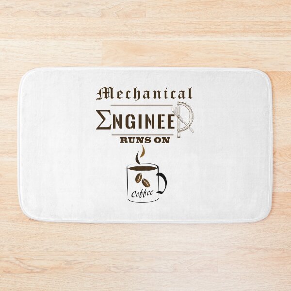 Item preview, Mechanical Engineer Runs on Coffee Funny Engineering Gift Design designed and sold by MOHAMMEDIDRIES.
