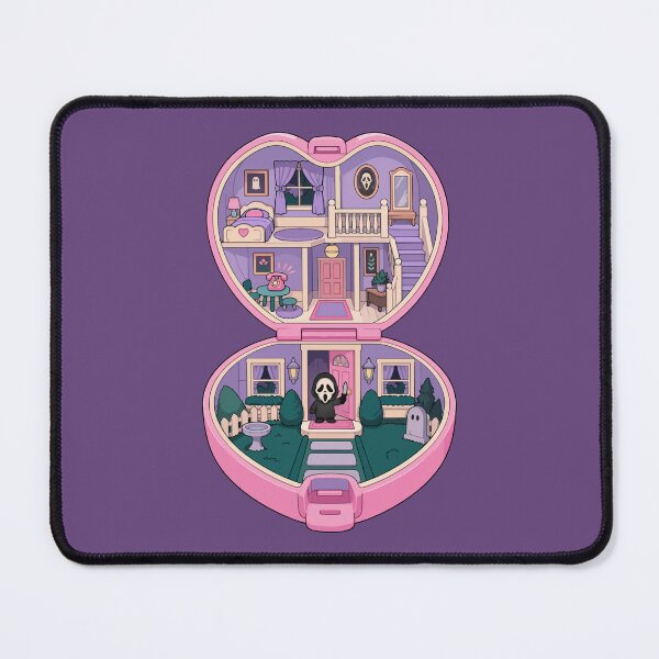 Item preview, Ghost Face Halloween Pink Polly Pocket Horror House designed and sold by pixiedustpaint.