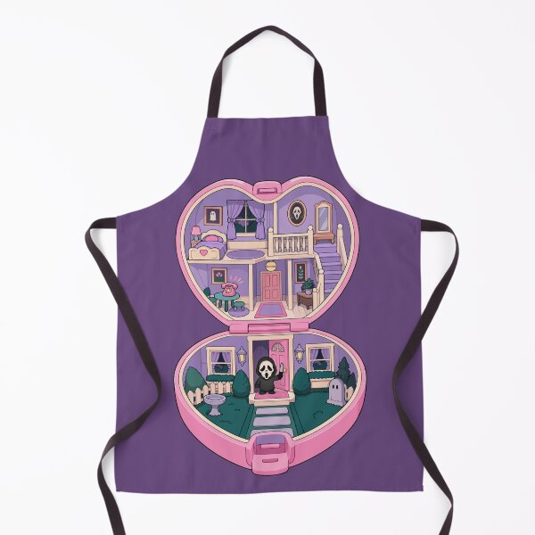 Item preview, Ghost Face Halloween Pink Polly Pocket Horror House designed and sold by pixiedustpaint.
