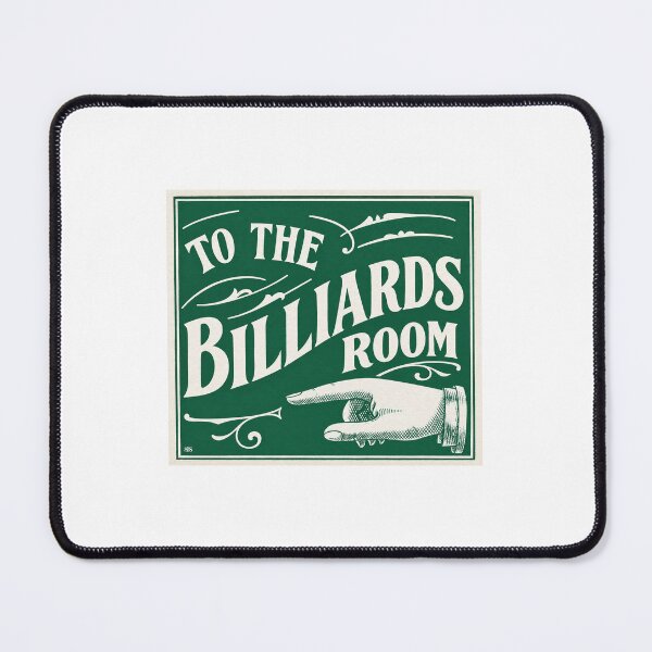 Item preview, "To The Billiards Room" Vintage Advertising Sign designed and sold by smallbatchstudio.
