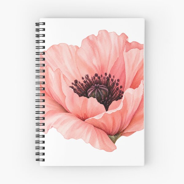 Item preview, Blushing Coral Poppy Watercolor Flower designed and sold by Fun In The Sun .