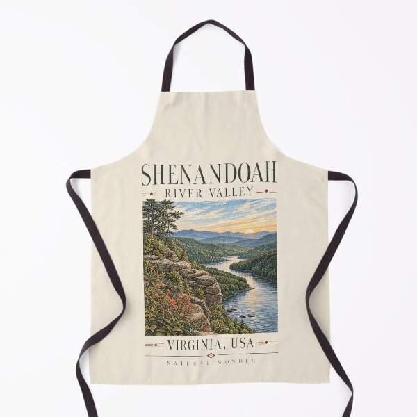Item preview, Shenandoah River Valley, Virginia, USA [Vintage Illustration] designed and sold by elektronen.