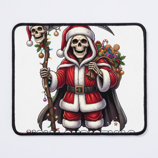 Item preview, Merry Christmas skull, gifts, santa claus designed and sold by Hephaestus's Forge.