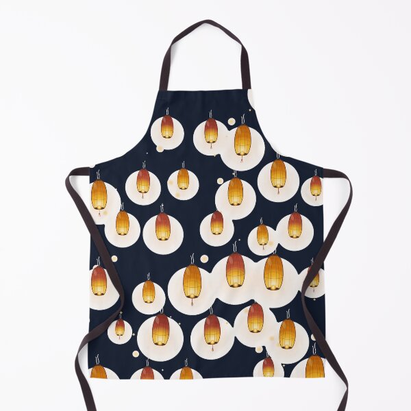 Item preview, Floating Lantern Field Mid-Autumn Sky Lantern Scatter Pattern designed and sold by KungPowUnicorn.
