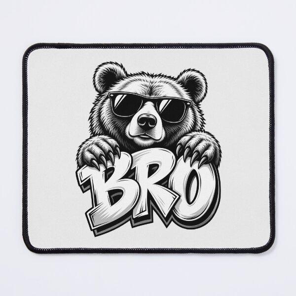 Item preview, Cool Bear BRO Graffiti – Streetwear Design designed and sold by TheAllInStore.