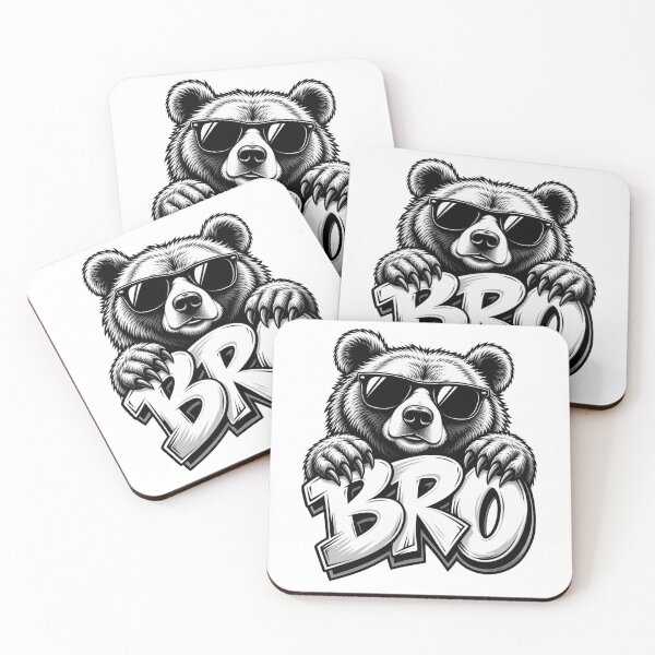 Item preview, Cool Bear BRO Graffiti – Streetwear Design designed and sold by TheAllInStore.