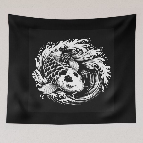 Item preview, Dark Art Koi Japanese Fish Oriental designed and sold by MORSPECTIVE.