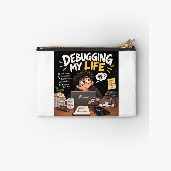 Item preview, Debugging My Life Funny Programmer designed and sold by Debnath-style.