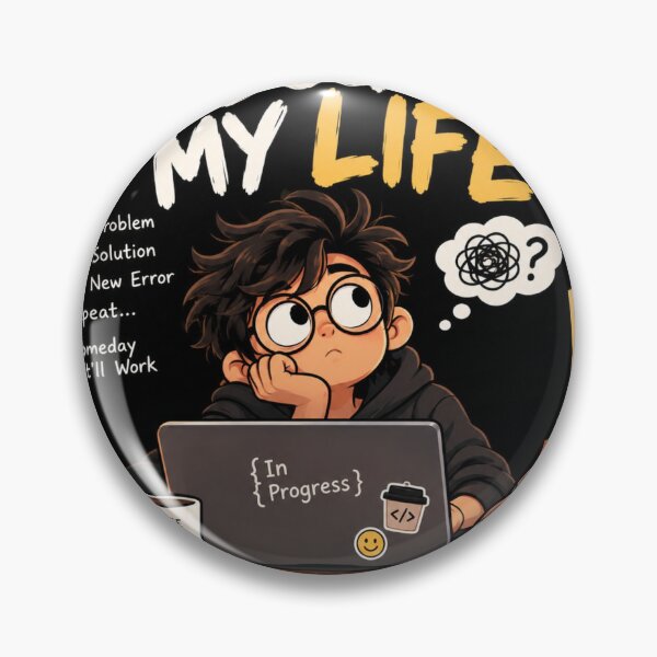Item preview, Debugging My Life Funny Programmer designed and sold by Debnath-style.