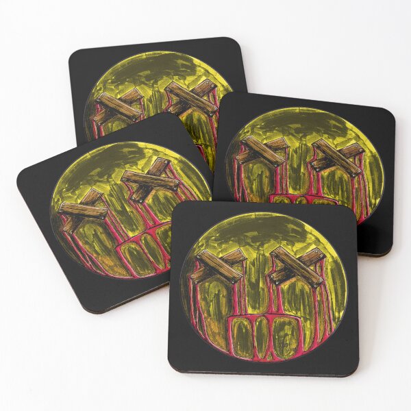 Item preview, Boarded Eyes Scar-E-Moji (Alt Edition) Crimson Blood Horror Emoji designed and sold by Grimmlar.