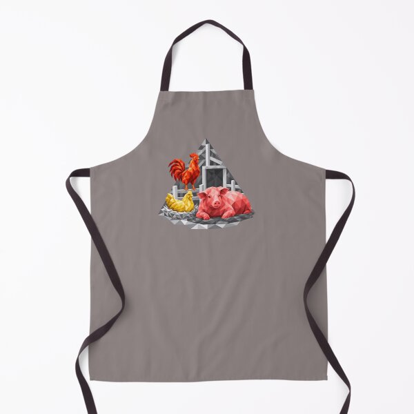Item preview, Geometric rooster, hen and pig designed and sold by danart7.