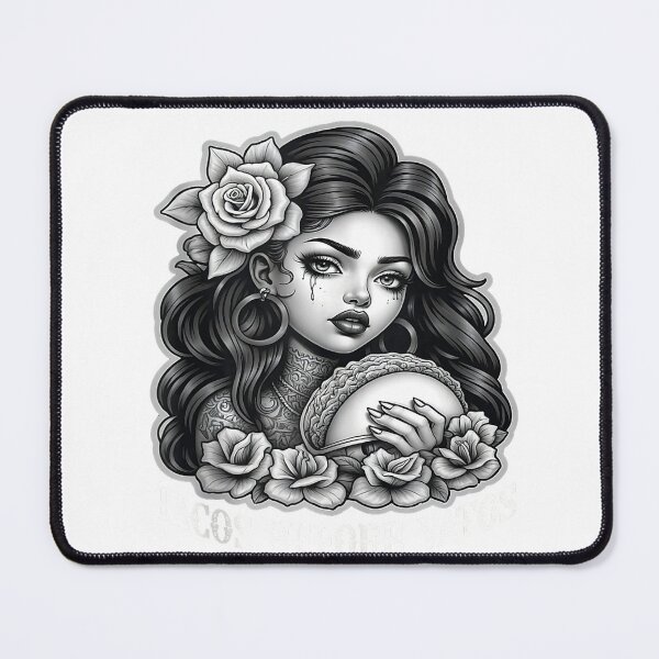 Item preview, Tacos Before Vatos Sad Chola Latina Chicana Floral Tank Top designed and sold by BeZTo.