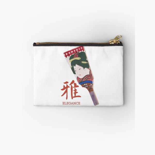 Item preview, Miyabi Elegance - Vintage Japanese Geisha Hagoita Kanji Sticker designed and sold by NippoKappo.